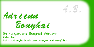 adrienn bonyhai business card